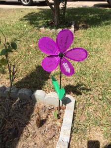 I took my memory flower to my grandfather. In memory of his wife and my grandmother. He had my Aunt put it in a good spot for him. I loved the look on his face when I gave it to him. He even blew on it to make it spin. I love him so much and I miss my Mammaw dearly.